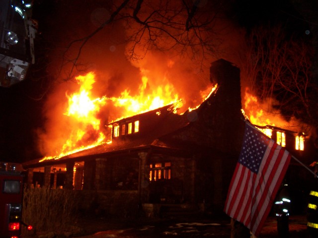 Mutual Aid Ladder Working Fire Vista